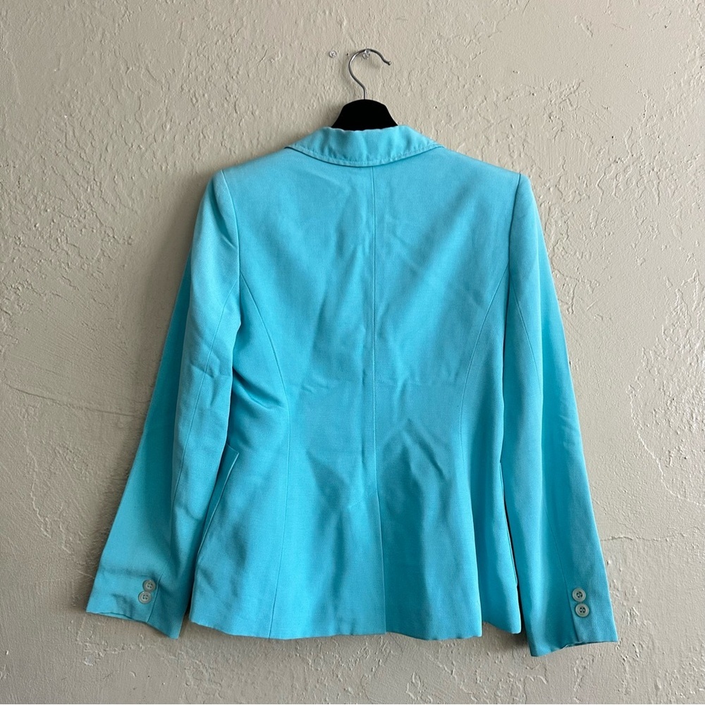 Women's Turquoise Blazer - Picture 2 of 3